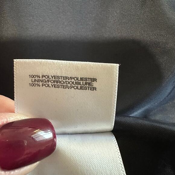 Le Suit Women's Vintage 90s Tweed Navy White Size 4 Classic Button - Picture 7 of 9